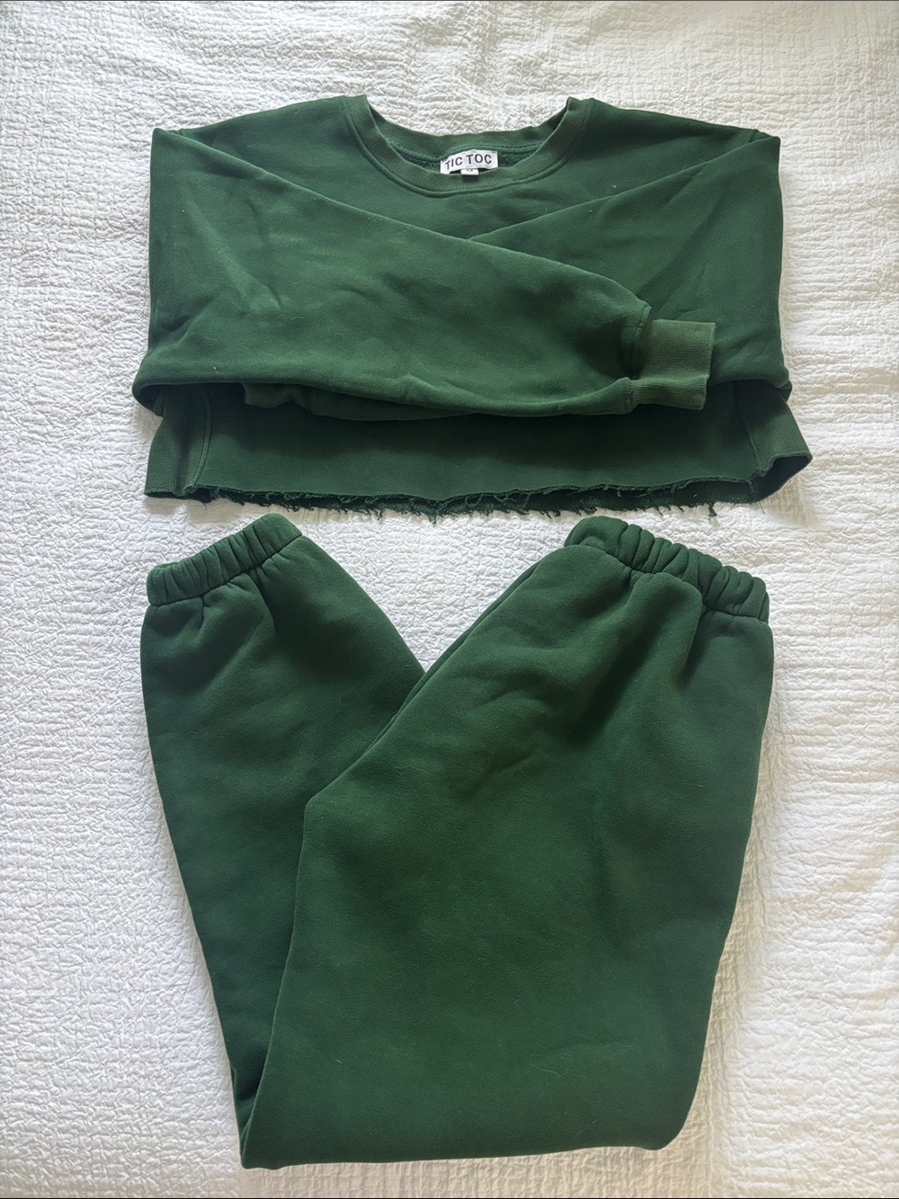 Boutique Dark Green sweat set